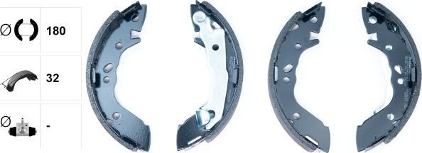 Textar 91056800 - SZCZĘKI HAM. HYUNDAI ATOS