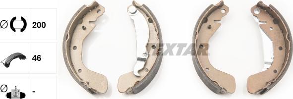 Textar 91058200 - SZCZĘKI HAM. OPEL CORSA-TIGRA 1.0-1.8 00-12