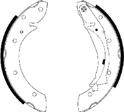 Textar 91053900 — Zestaw szczęk hamulcowych