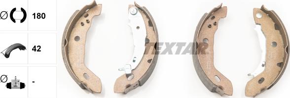Textar 91053000 - SZCZĘKI HAM. DB W168 A-CLASSE