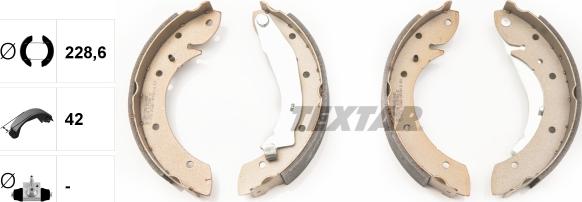 Textar 91052900 - SZCZĘKI HAM. CITROEN BERLINGO