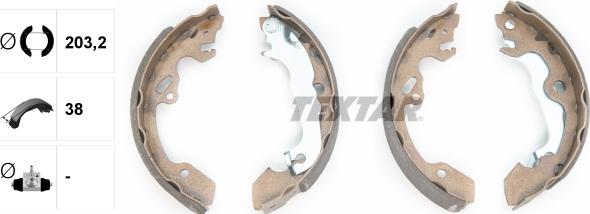 Textar 91052500 - SZCZĘKI HAM. FORD FOCUS