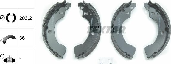 Textar 91064400 - SZCZĘKI HAM. NISSAN ALMERA 00-