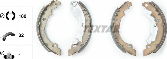 Textar 91064600 - SZCZĘKI HAM. FIAT PANDA 03-