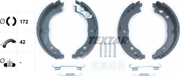 Textar 91064800 - SZCZĘKI HAM. RĘCZ. PEUGEOT BOXER 2.0-2.8 HDI 02-06