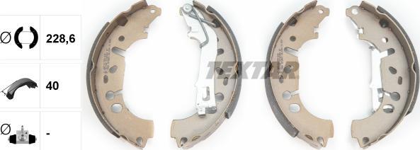 Textar 91065400 - SZCZĘKI HAM. OPEL CORSA D-GRANDE PUNTO 1.0-1.4