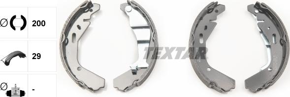 Textar 91065200 - SZCZĘKI HAM. SUZUKI WAGON R-AGILA