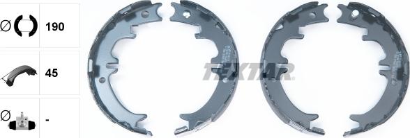 Textar 91060500 - SZCZĘKI HAM. RĘCZ. TOYOTA AVENSIS VERSO-RAV4 2.0D4D