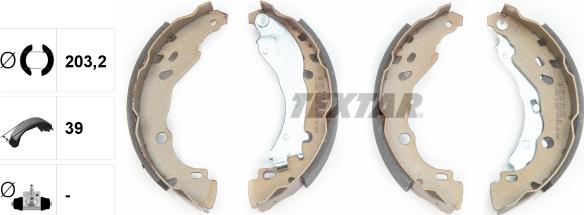 Textar 91061600 - SZCZĘKI HAM. PEUGEOT 1007