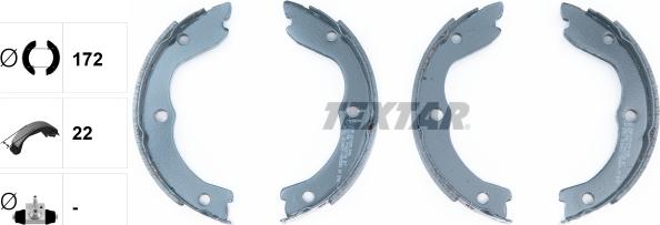 Textar 91062700 - SZCZĘKI HAM. RĘCZ. NISSAN X-TRAIL 01-