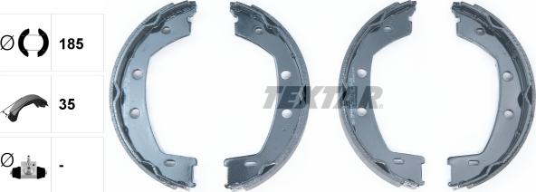 Textar 91067800 - SZCZĘKI HAM. RĘCZ. LANDROVER FREELANDER 2.0-3.2 4X4 06-14