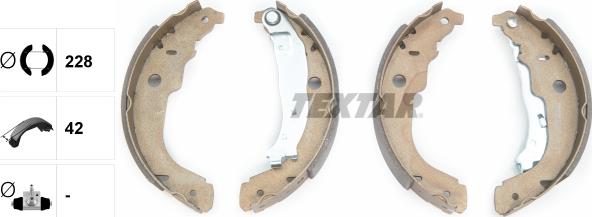 Textar 91067200 - SZCZĘKI HAM. PEUGEOT 207 06-