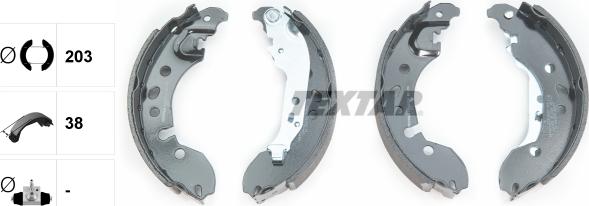 Textar 91080700 - SZCZĘKI HAM. RENAULT TWINGO 1.2-1.5 DCI 07-