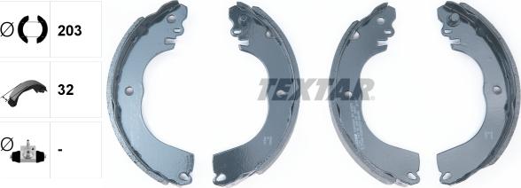 Textar 91081900 - SZCZĘKI HAM. MITSUBISHI I 09-