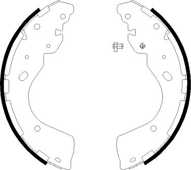 Textar 91081800 — Zestaw szczęk hamulcowych