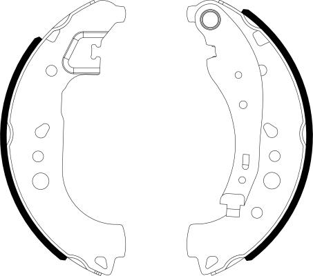 Textar 91081700 — Zestaw szczęk hamulcowych