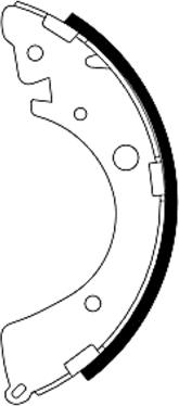 Textar 91039601 — Zestaw szczęk hamulcowych