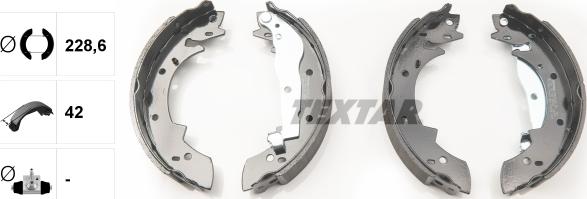 Textar 91030400 - SZCZĘKI HAM. BMW E30