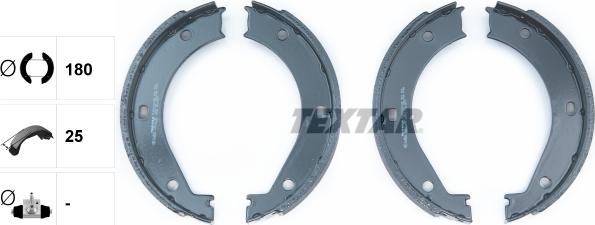 Textar 91033400 - SZCZĘKI HAM. RĘCZ. BMW E36-34-28
