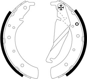 Textar 91033500 — Zestaw szczęk hamulcowych