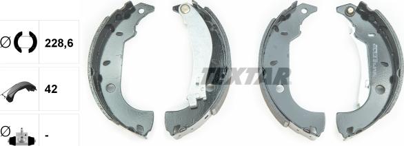 Textar 91037000 - SZCZĘKI HAM. FIAT TIPO-TEMPRA-ALFA 146