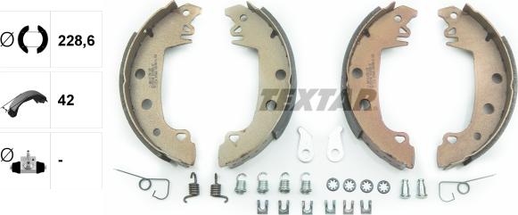 Textar 91029200 - SZCZĘKI HAM. CITROEN C15 84-05