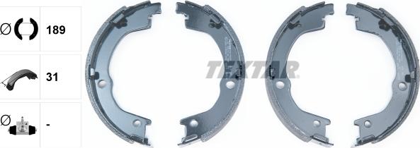 Textar 91079600 - SZCZĘKI HAM. RĘCZ. HYUNDAI H-1-STAREX-SANTA FE 00-12