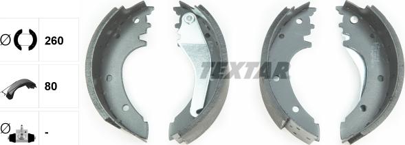 Textar 91075600 - Szczęka hamulcowa