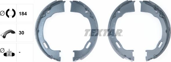 Textar 91071500 - SZCZĘKI HAM. RĘCZ. JEEP GRAND CHEROKEE 91-99