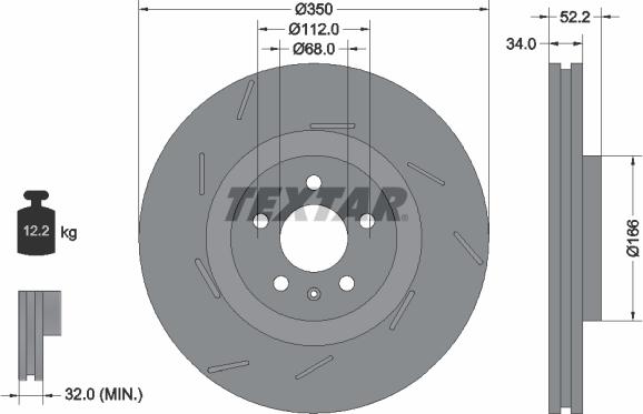 Textar 92319105 — Tarcza hamulcowa