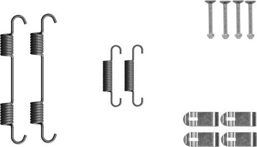 Textar 97049200 - SPRĘŻYNY SZCZĘK HAM. HYUNDAI TUCSON 1.6-2.4 GDI 15-