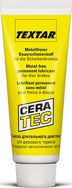 Textar 81000400 - NOWY INDEKS 81000401 - PASTA CERAMICZNA 75ML CERATEC DO UKŁ. HAMULCOWYCH DO 1000°C