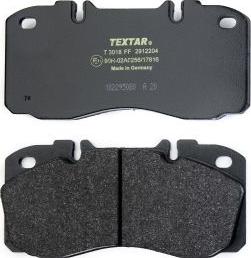 Textar 2912204 — Zestaw klocków hamulcowych, hamulce tarczowe