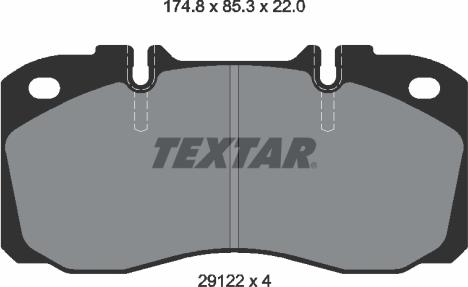 Textar 2912204 - KLOCKI HAM. IVECO P. DAILY 2.3-3.0 06-