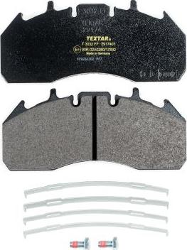 Textar 2917401 — Zestaw klocków hamulcowych, hamulce tarczowe