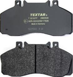 Textar 2983506 — Zestaw klocków hamulcowych, hamulce tarczowe