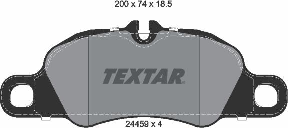 Textar 2445901 — Zestaw klocków hamulcowych, hamulce tarczowe