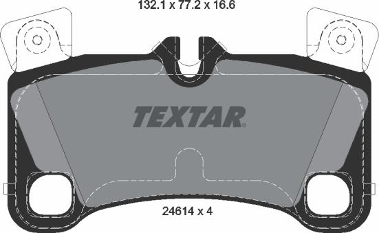 Textar 2461401 — Zestaw klocków hamulcowych, hamulce tarczowe
