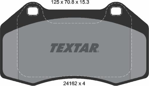 Textar 2416201 — Zestaw klocków hamulcowych, hamulce tarczowe