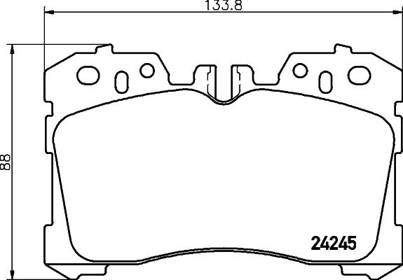 Textar 2424502 - Zestaw klocków hamulcowych, hamulce tarczowe