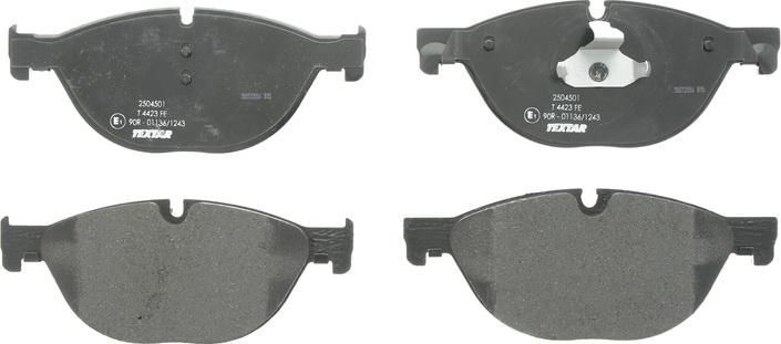 Textar 2504501 — Zestaw klocków hamulcowych, hamulce tarczowe