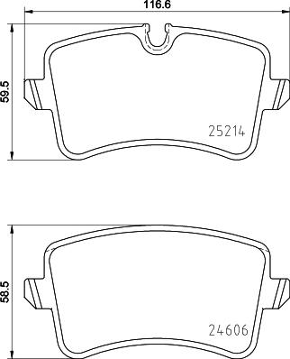 Textar 2521404 - KLOCKI HAM. VW T. A8 09- TARCZA 330MM