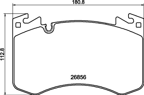 Textar 2685601 — Zestaw klocków hamulcowych, hamulce tarczowe