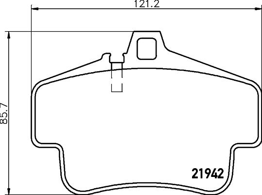 Textar 2194202 - Zestaw klocków hamulcowych, hamulce tarczowe