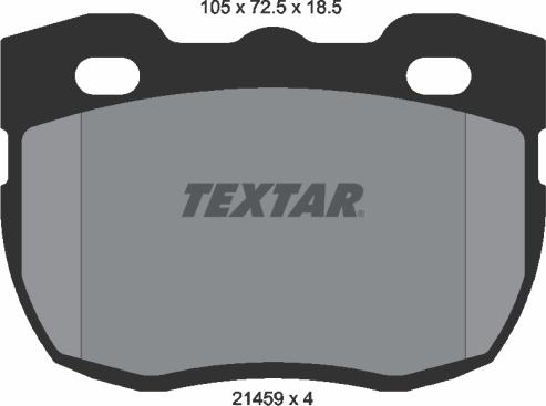 Textar 2145901 — Zestaw klocków hamulcowych, hamulce tarczowe