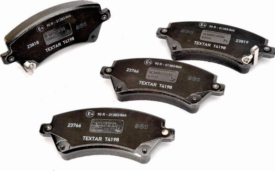 Textar 2376601 — Zestaw klocków hamulcowych, hamulce tarczowe