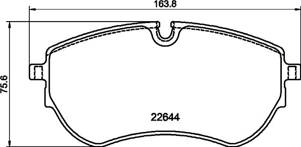 Textar 2264403 — Zestaw klocków hamulcowych, hamulce tarczowe