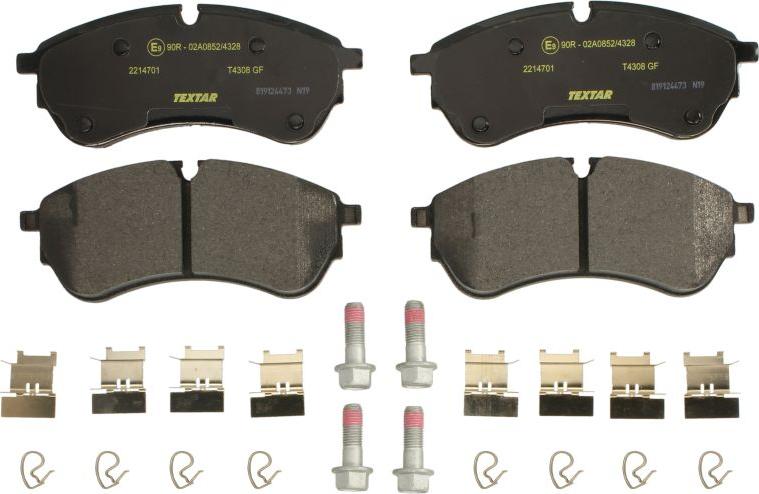 Textar 2214701 - KLOCKI HAM. VW P. CRAFTER 2.0 TDI 16--MAN TGE 16- 163.6X67MM