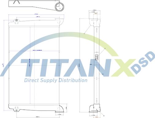 TITANX IX609001 - Chłodnica powietrza dolotowego