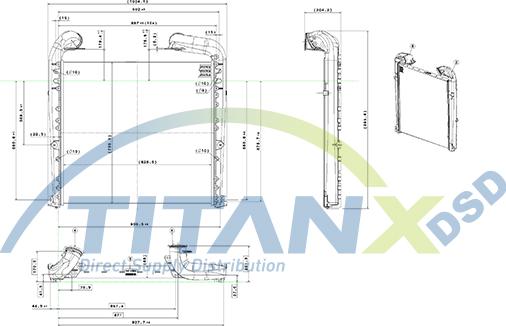 TITANX IX149002 — Chłodnica powietrza doładowującego